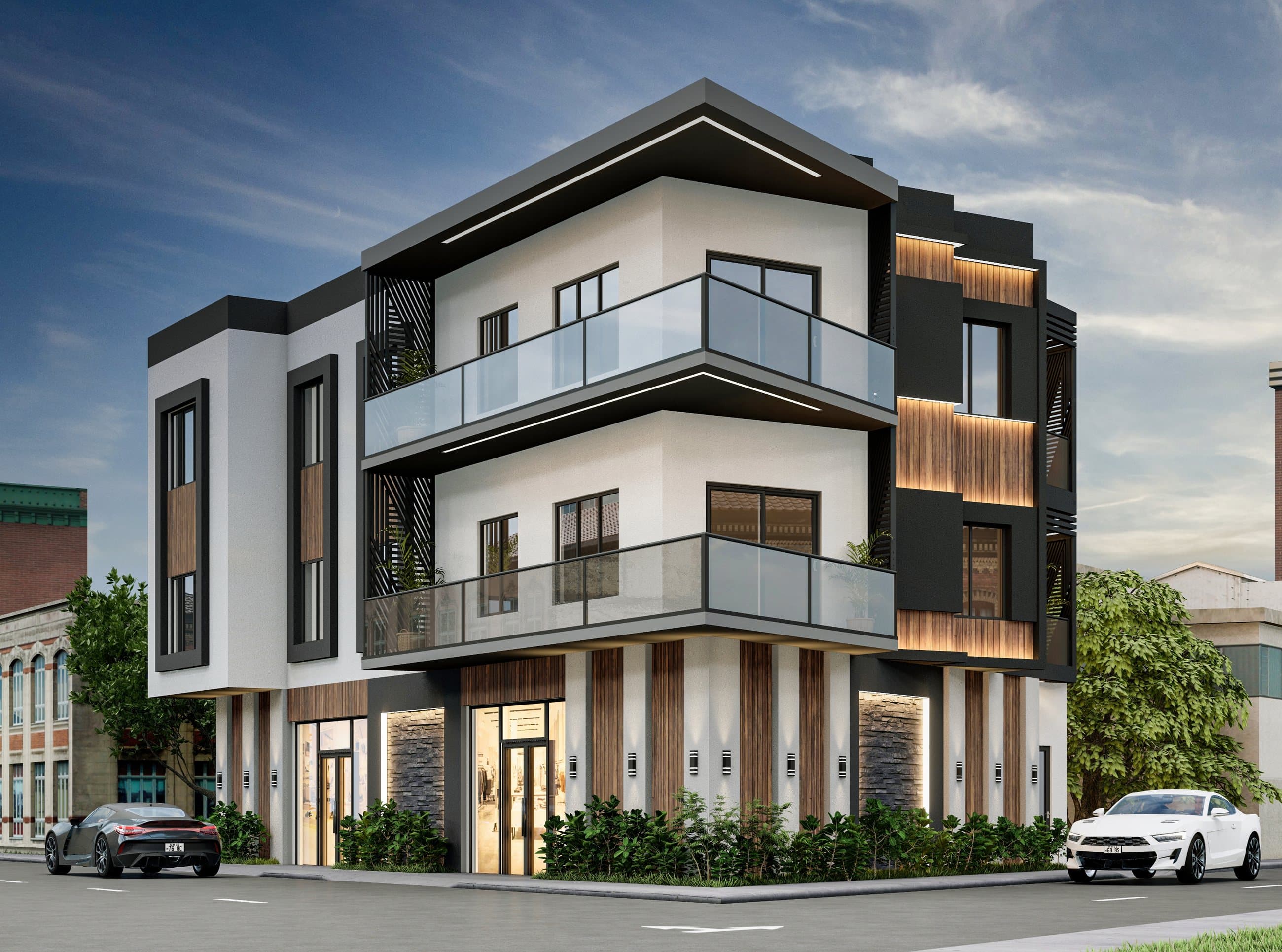 Les Trois Façades — a Vertex corner residential development in Fes