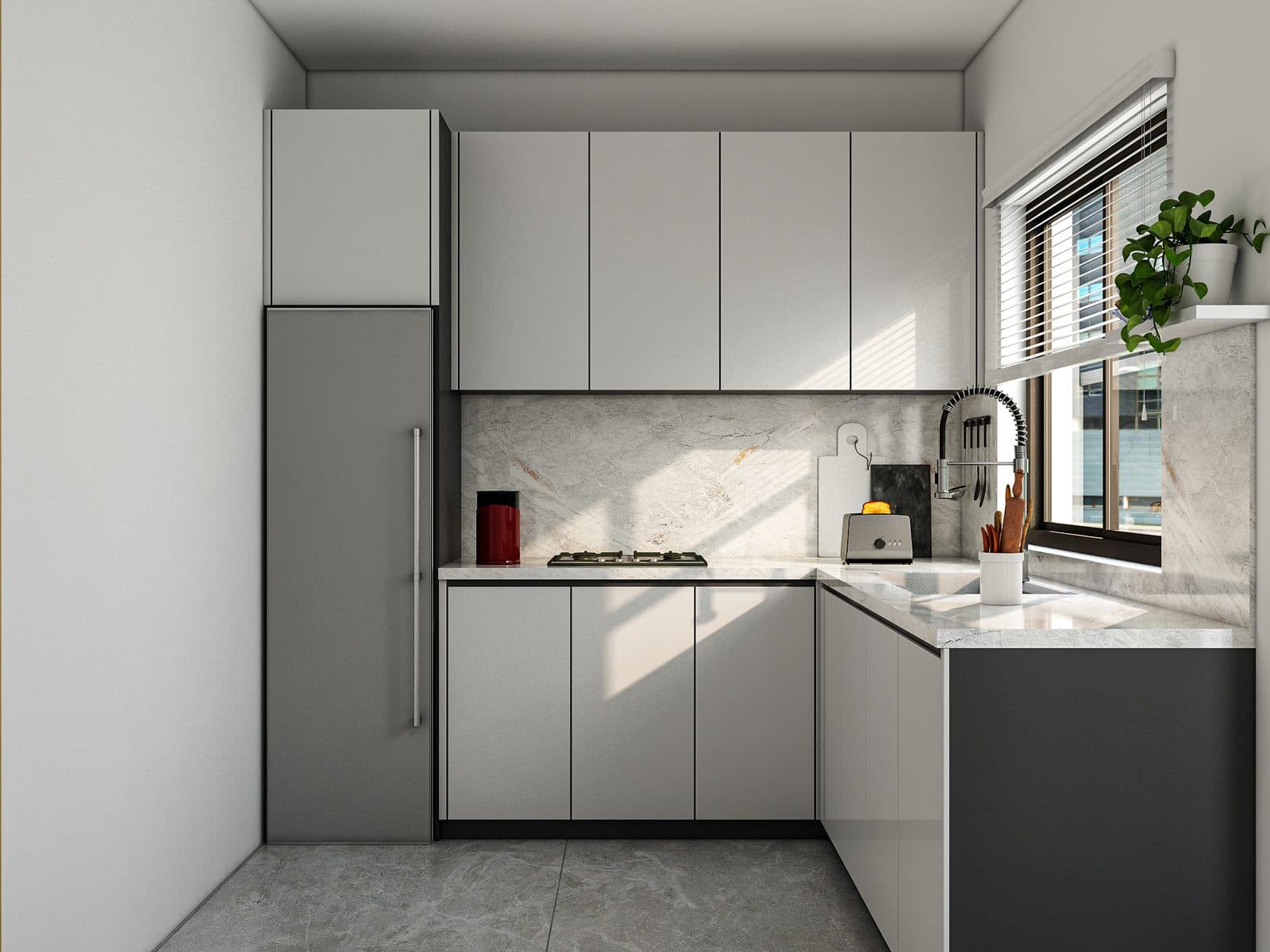 Type A apartment — kitchen, alternate view